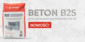 Beton do bloczków ogrodzeniowych C20/25 — nowość w ofercie JONIEC® JONIEC_BETON - Aktualnośc