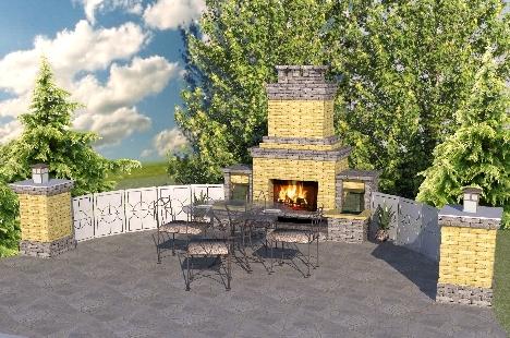 Fot. Jadar, grill z cegły antyk.