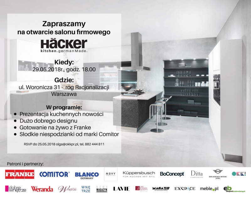Häcker otwiera salon w Warszawie! Häcker otwiera salon w Warszawie!
