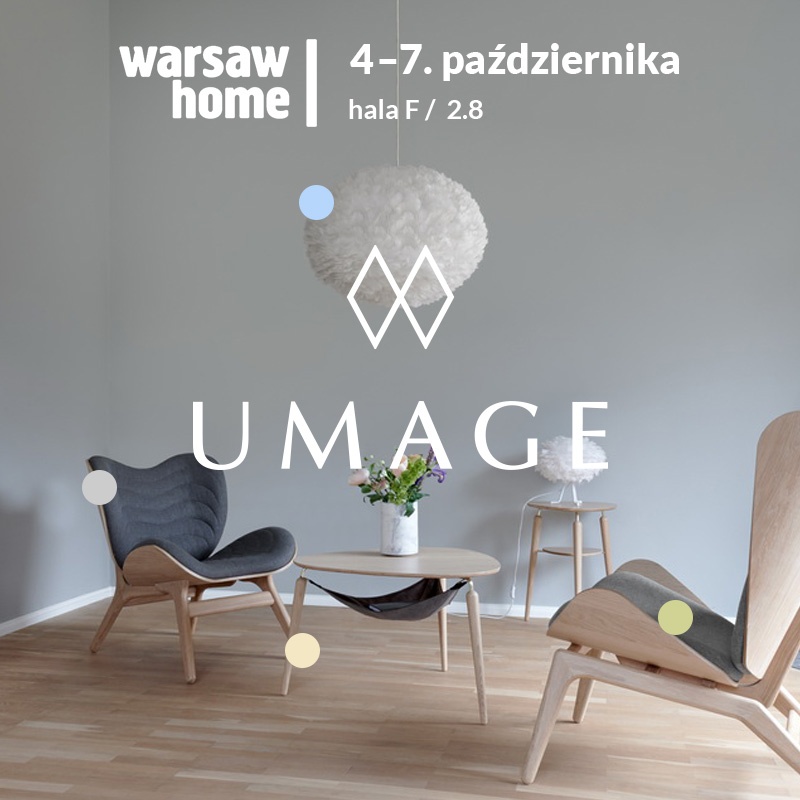 Lampy i meble Umage na Warsaw Home fot. UMAGE