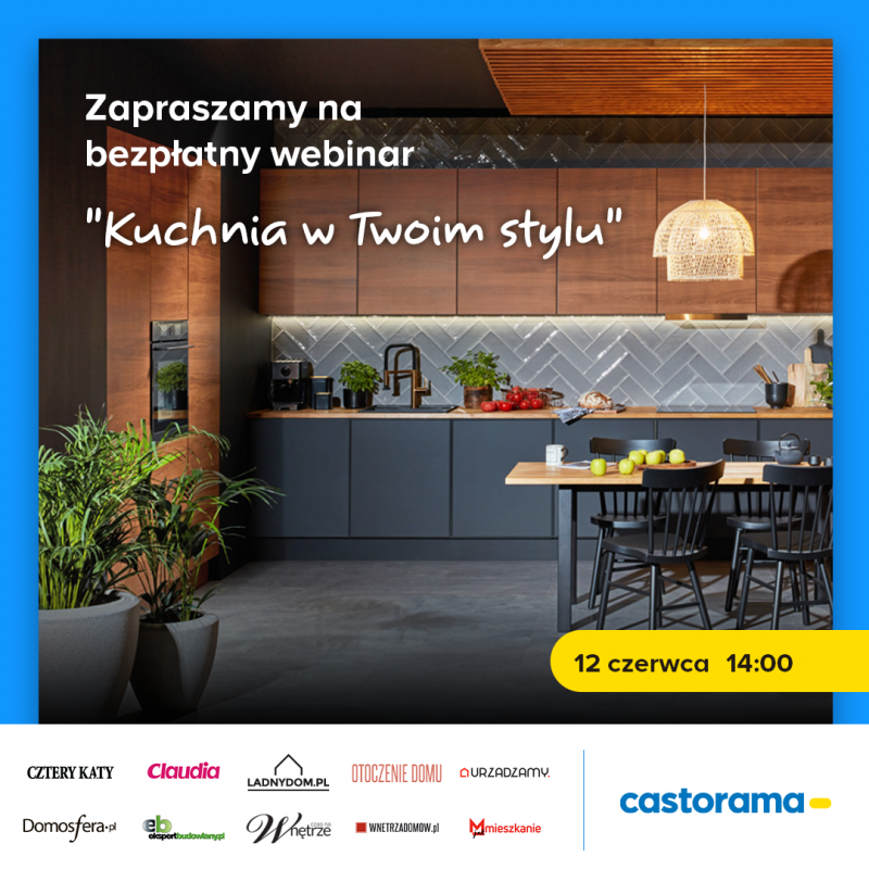 Nie wiesz, jak urządzić „Kuchnię Twoich marzeń”? Zapraszamy na webinar Castoramy Agencja_Made_in_PR_Castorama_Materialy_Social_Media_COVERPHOTO_kwadrat_07062022