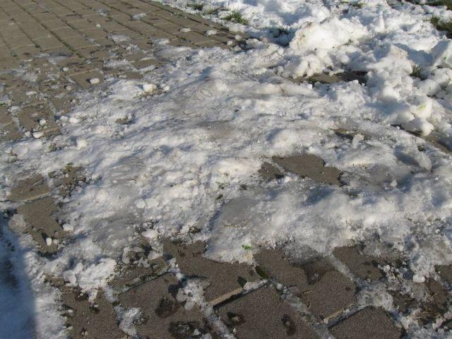 ODŚNIEŻAMY NAWIERZCHNIĘ Z KOSTKI ODŚNIEŻAMY NAWIERZCHNIĘ Z KOSTKI