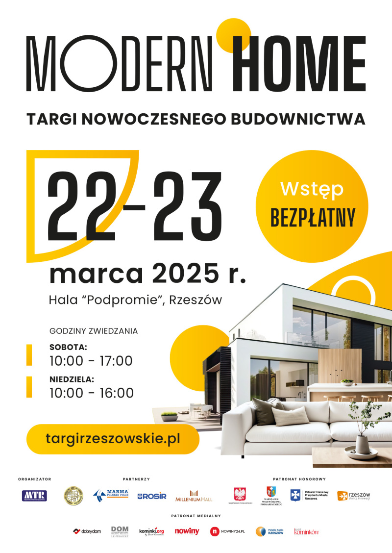 TARGI NOWOCZESNEGO BUDOWNICTWA MODERN HOME Modern Home - plakat internet